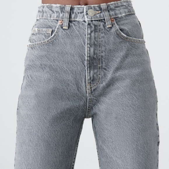 zara grey mom jeans - Picture 5 of 7